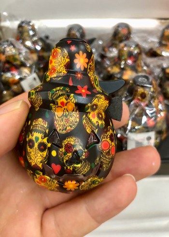 Kafatası Desenli Çok Renkli Figürin Çakmak Sesli - Görsel 6