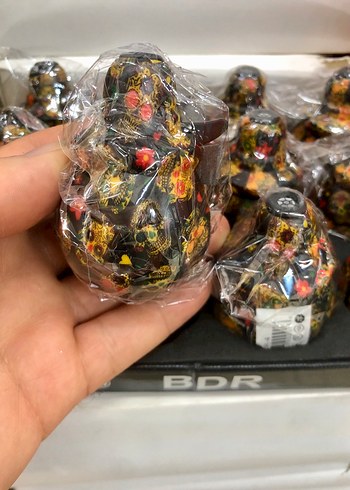 Kafatası Desenli Çok Renkli Figürin Çakmak Sesli - Görsel 4