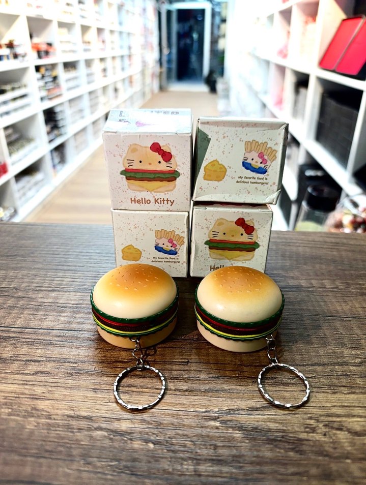 Hello Kitty Hamburger Çakmak Anahtarlık - Görsel 3