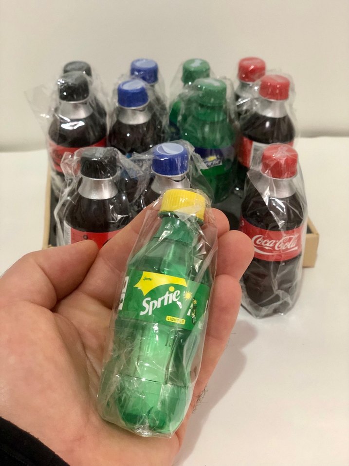 Renkli İçecek Şişeleri Pepsi Cola Çakmak - Görsel 4