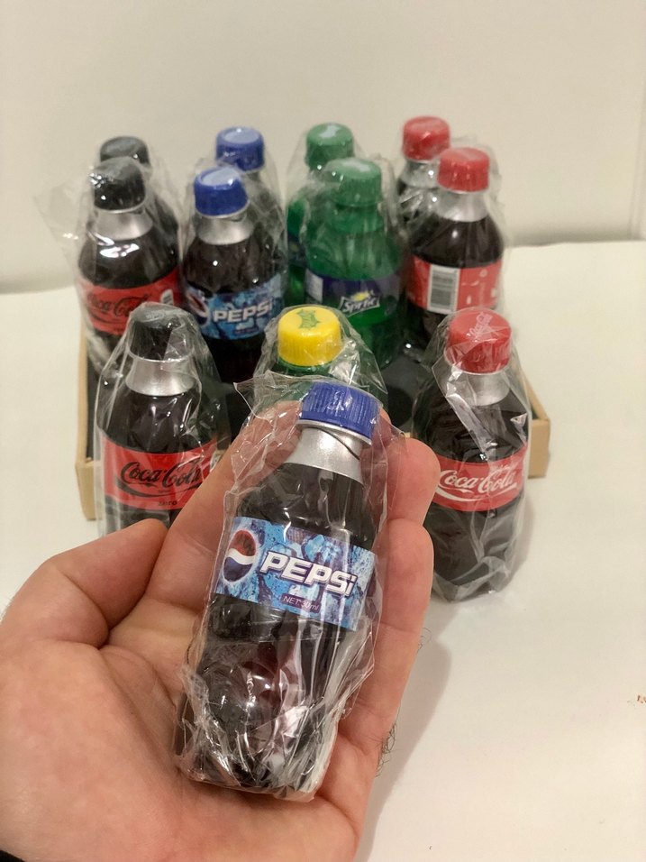 Renkli İçecek Şişeleri Pepsi Cola Çakmak - Görsel 5