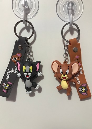 Tom ve Jerry Kedi Anahtarlık 2,li