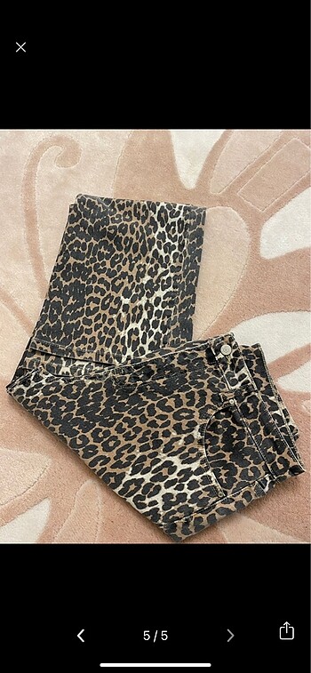 m Beden Leopar pantolon