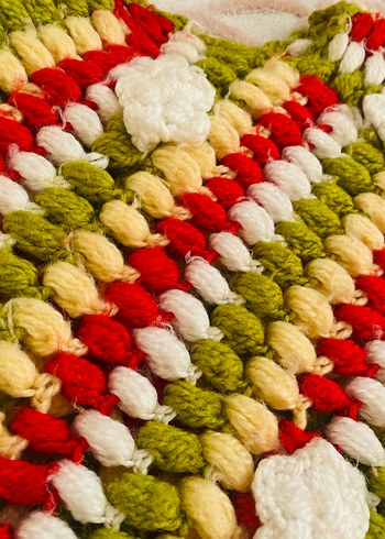 Renkli Bohem Kız Çocuk Örgü Panço - Görsel 3