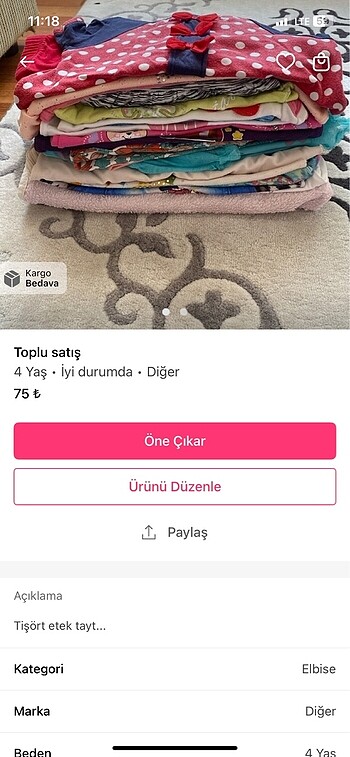 Diğer Tişört etek tayt...