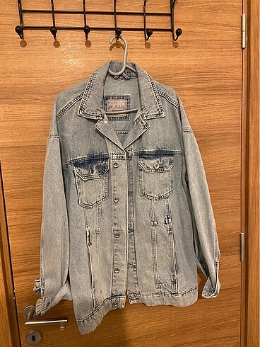 Oversize kesim denim ceket