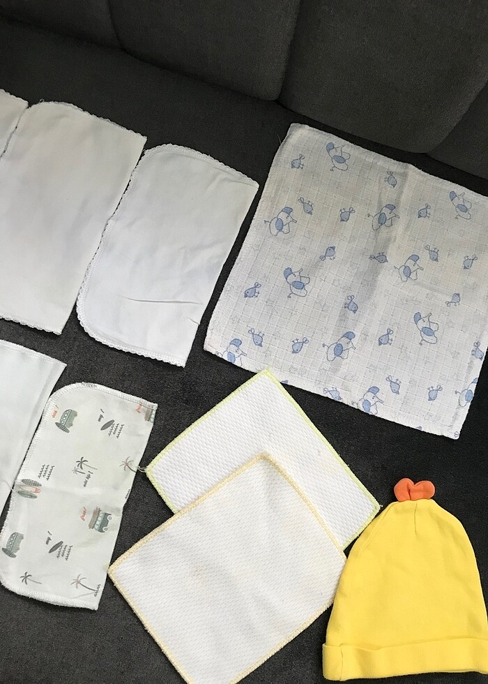 11 Adet Mendil & Şapka - Görsel 2