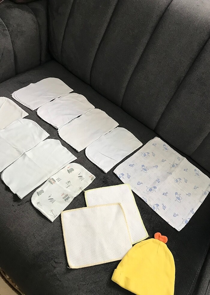 11 Adet Mendil & Şapka - Görsel 3