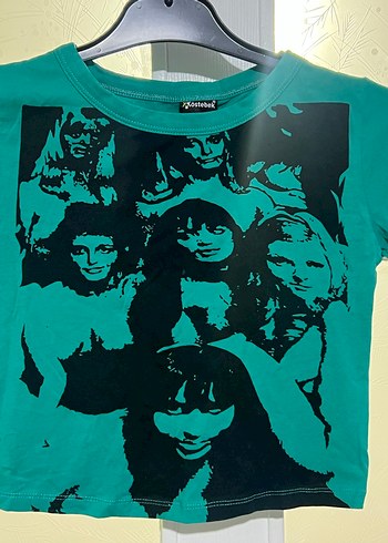 Yeşil Baskılı Kısa Kollu Tişört - Görsel 2