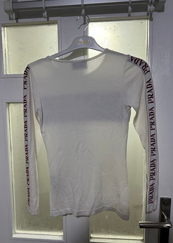 Prada Beyaz Uzun Kollu kazak - Görsel 2