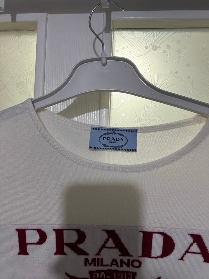 Prada Beyaz Uzun Kollu kazak - Görsel 4