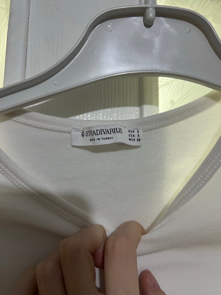 siyah Beyaz Uzun Kollu Tişört - Görsel 2