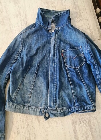 m Beden Orijinal Levis Engineered Mavi Kot ceket