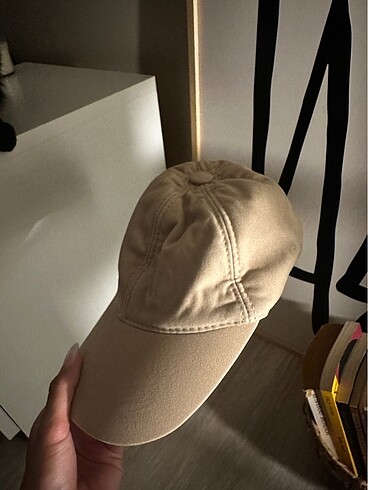 Bej Süet Cap