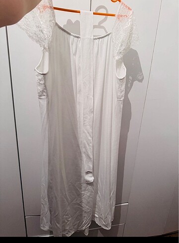 Ekru Lohusa Gecelik Sabahlık Takım - Görsel 6