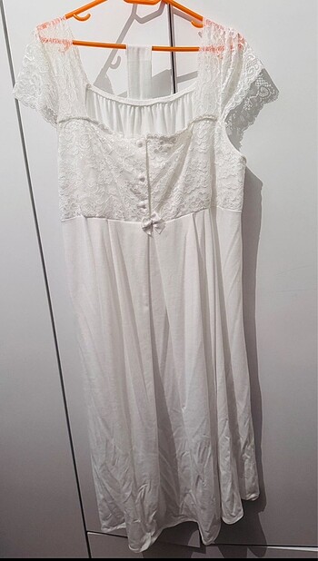 Ekru Lohusa Gecelik Sabahlık Takım - Görsel 5