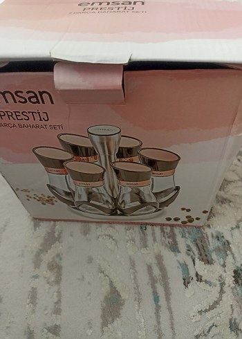 Emsan Prestij 7 Parça Baharat Seti Bej