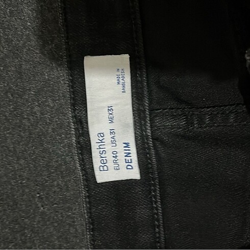 Bershka Bershka siyah kot şort