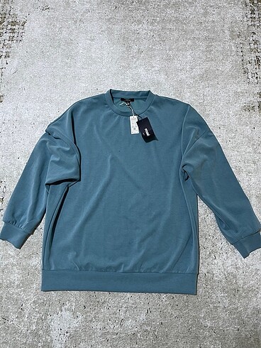 m Beden mavi Renk Mavi sweatshirt - oversize / geniş kesim