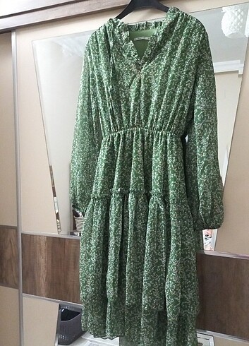 Mint yeşili elbise