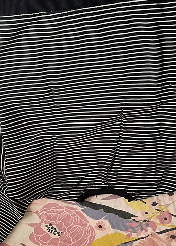 s Beden Çizgili Kadın Sweatshirt