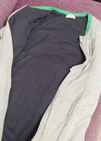 Gri Erkek Uzun Kollu Fermuarlı uyku tulumu 10 yas - Görsel 3