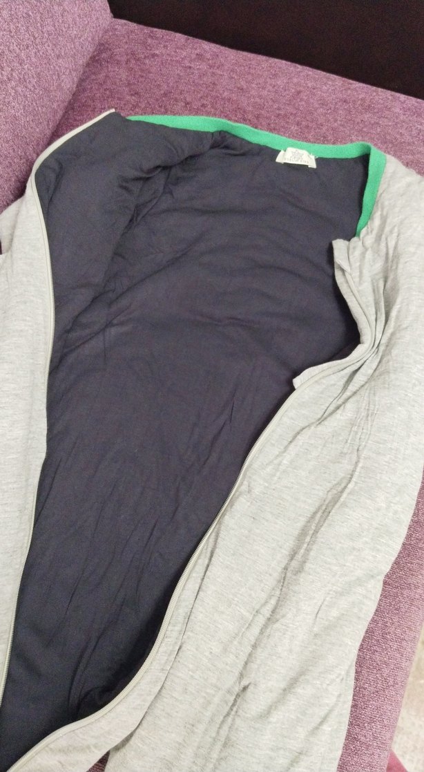 Gri Erkek Uzun Kollu Fermuarlı uyku tulumu 10 yas - Görsel 3