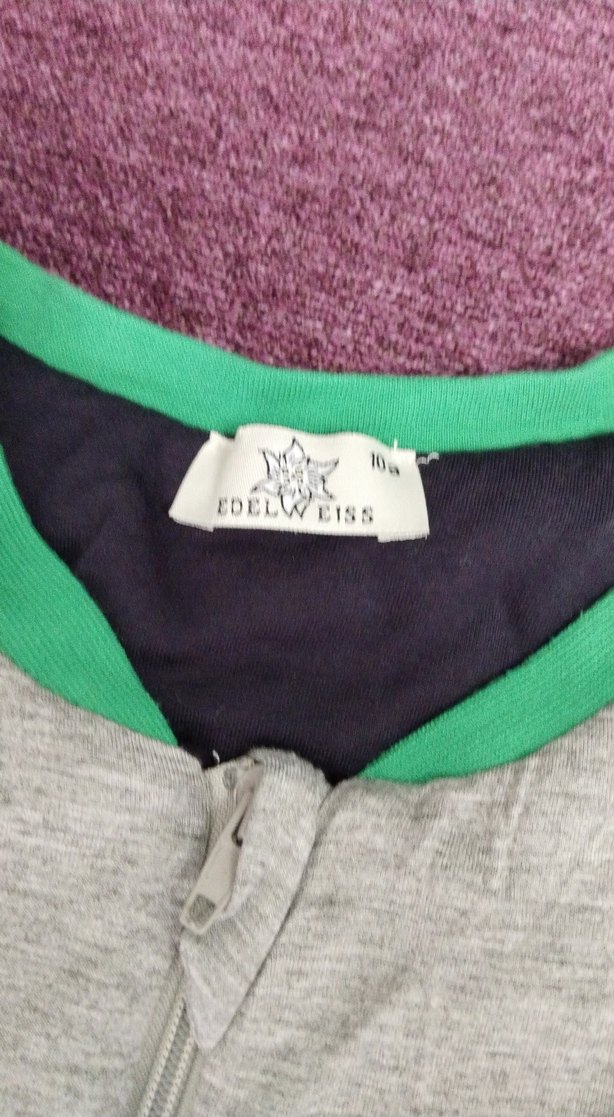 Gri Erkek Uzun Kollu Fermuarlı uyku tulumu 10 yas - Görsel 2