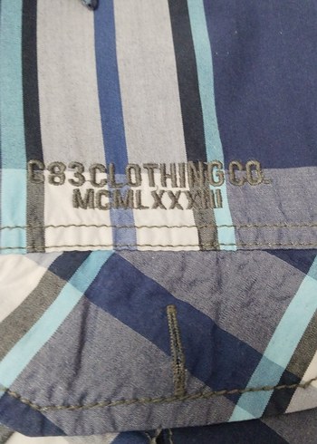 Erkek Mavi Kareli Kısa Kollu Gömlek - Görsel 2