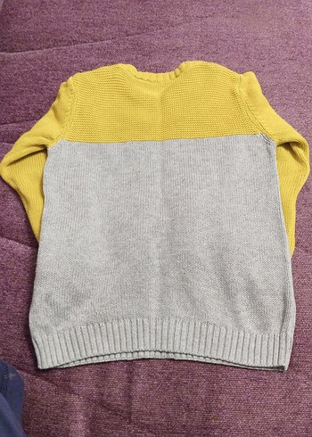 Erkek Çocuk Ayı Desenli Triko Kazak - Görsel 2