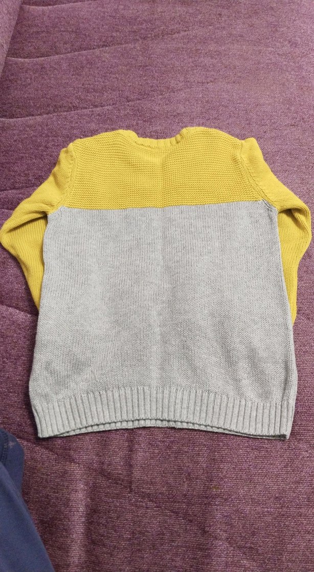 Erkek Çocuk Ayı Desenli Triko Kazak - Görsel 2