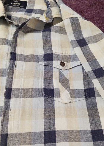 Gri Kareli Erkek Gömlek, Uzun Kollu, Rahat Kesim - Görsel 2