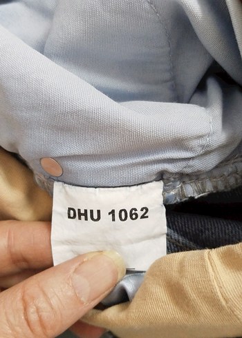 Kadın Mavi Bol Kesim hamile   Denim Pantolon - Görsel 5