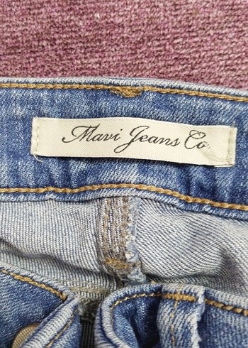 Kadın Mavi Midi Boy Slim Denim Jean - Görsel 4