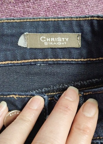 Gri Kadın Midi Boy Kot Pantolon - Görsel 5