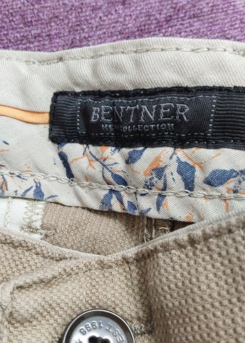 Bej Düğmeli Erkek Pantolon - Görsel 4