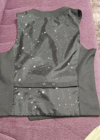 Düğmeli Gri Erkek Yelek - Görsel 2