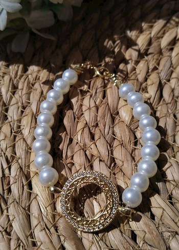 Beyaz Boncuklu  Vintage Kadın Bileklik - Görsel 2