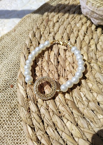 Beyaz Boncuklu  Vintage Kadın Bileklik - Görsel 3