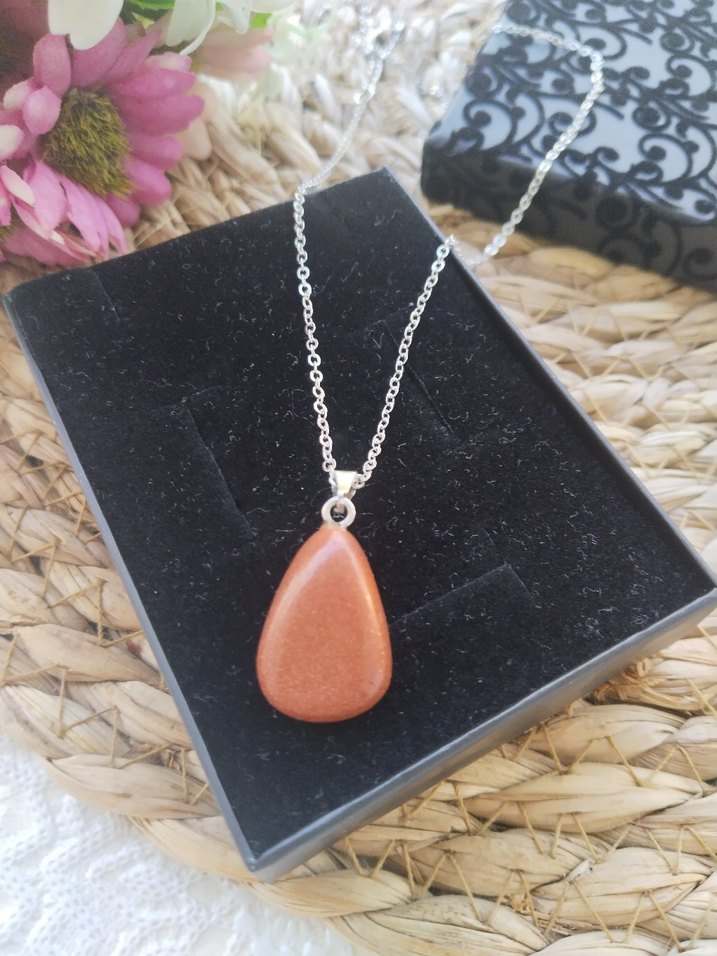 Yıldız Taşı Zincir Detaylı  Kolye - Görsel 2