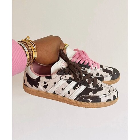 Adidas Samba cow print