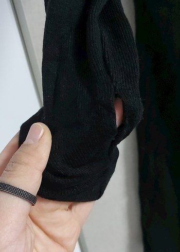 Siyah Uzun Kollu Mini Elbise - Görsel 5