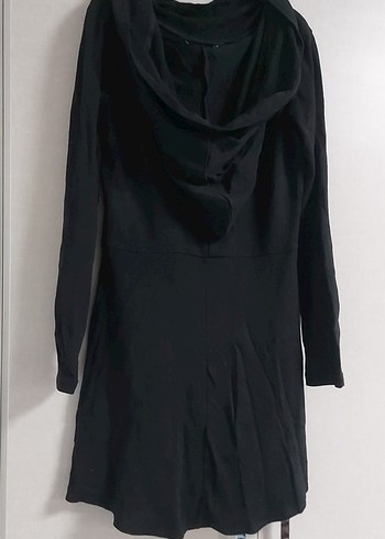 Siyah Uzun Kollu Mini Elbise - Görsel 4