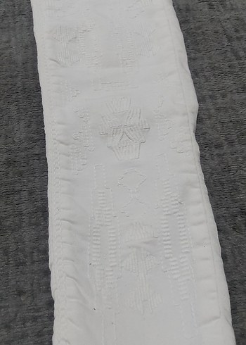 Beyaz Keten Kadın Jean Pantolon - Görsel 2