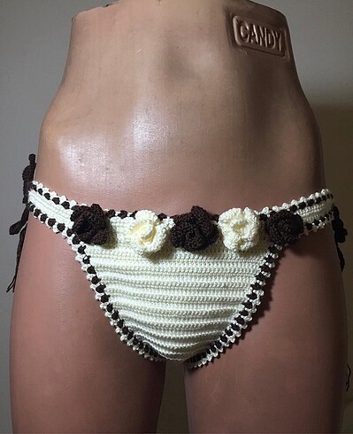 m Beden Örgü Bikini