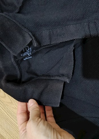 Erkek Siyah Düğmeli Polo Tişört - Görsel 5