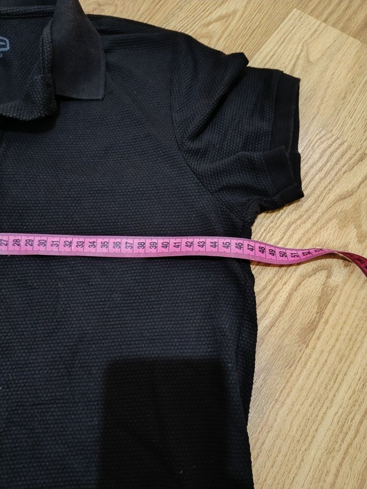 Erkek Siyah Düğmeli Polo Tişört - Görsel 3