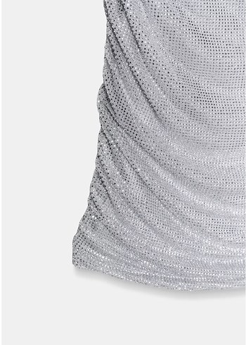 Zara straslı taşlı elbise - Görsel 7