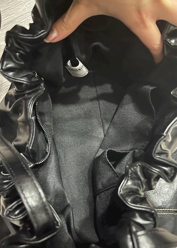 Zara kalp charmlı çanta shopper - Görsel 6