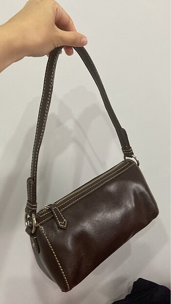 Beden nine west vintage deri çanta y2k fairy goth
